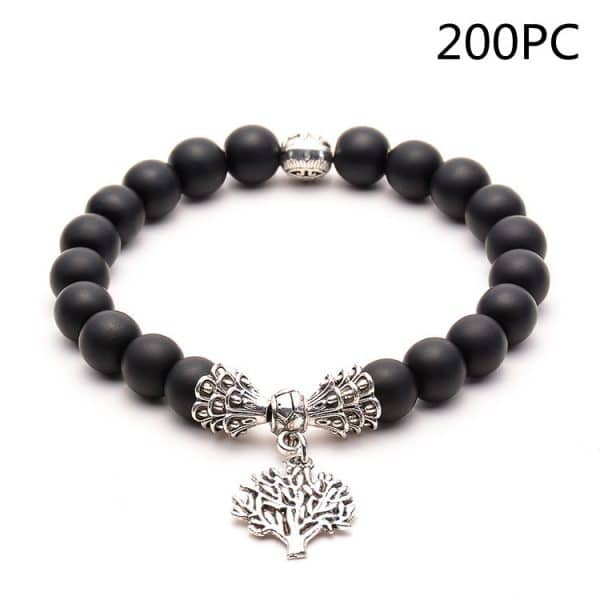 Natural lava volcanic stone bracelet
