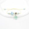 Glass Dried Flower Bracelet Real Flower Lace Flower