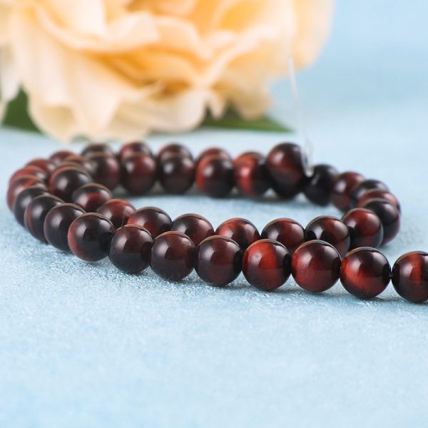 Red Tiger Eye Stone Loose Beads Diy Jewelry Accessories