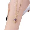 Light Luxury Minority Design Purple Pendant Necklace For Women