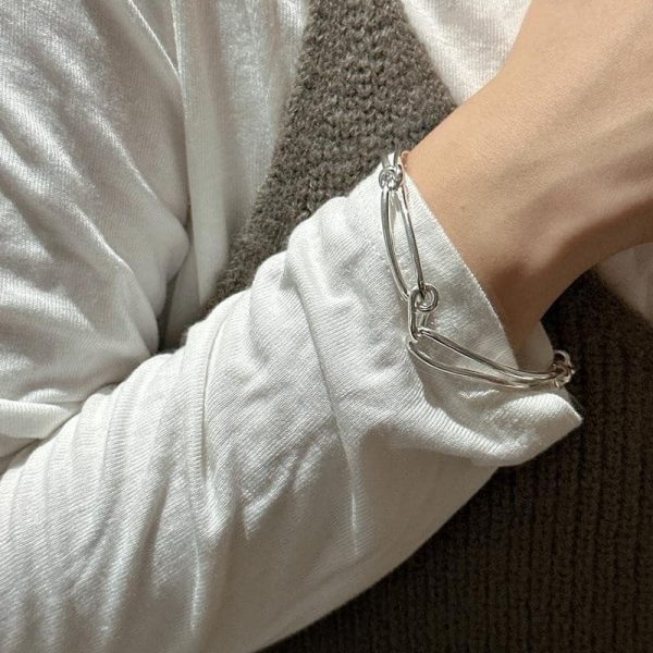 Hollow S925 Silver Plated Bracelet For Women