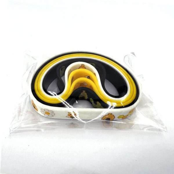 Little Bee Color Printing Cute Cartoon Pattern Silicone Bracelet