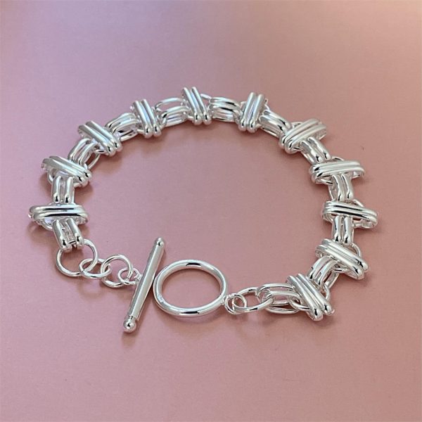 Silver Plated Tic Bracelet Xiaohongshu Same Style Bracelet