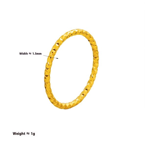 Fashion Simple Sparkling 15mm Starry Ring