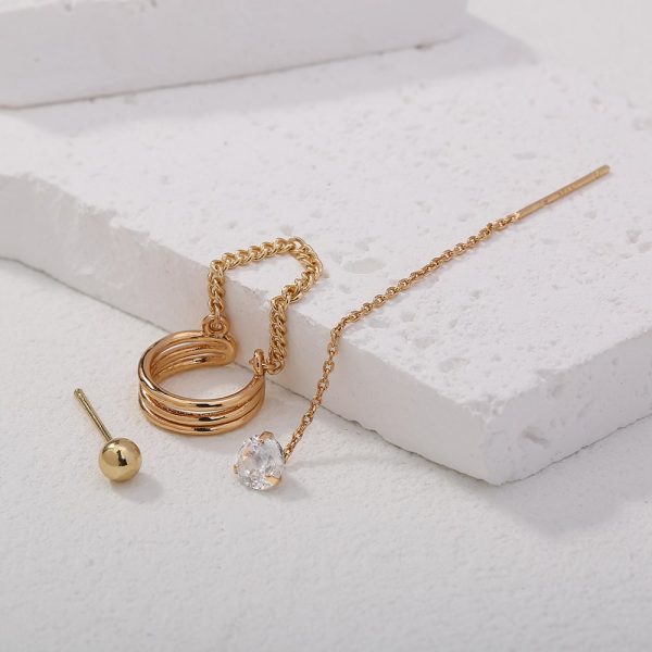 3fd4b9bb-fb6f-4748-bd38-0bd85a925528.jpg Fashion Accessories, Simple And Compact Earrings, Ear Design Sense Ear Bone Clip Set Earrings