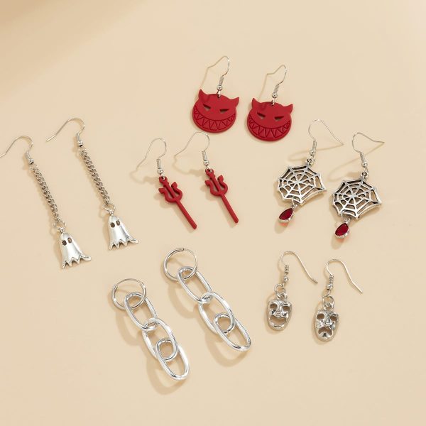 3fd6b0b8-2bcb-41f3-b000-fca9c59b5c83.jpg Halloween Sweet And Cool Ghost Demon Earring Set