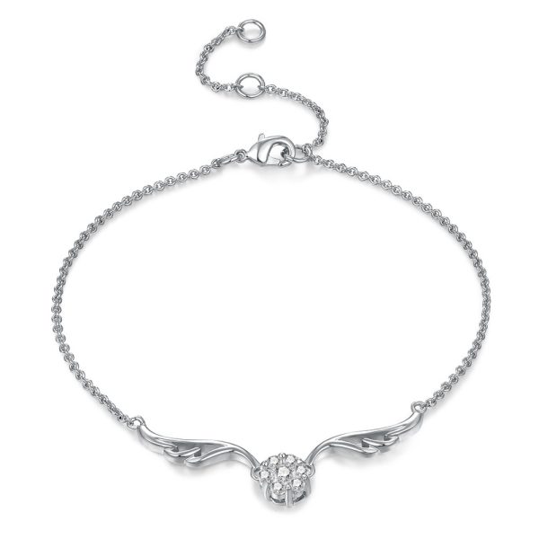 Angel Wings Zircon Micro-inlaid Plated Bracelet