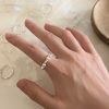 Simple Style No Pigment Drop Open Ring