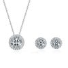 S925 Sterling Silver Moissanite Jewelry Set