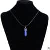 Hexagon natural stone necklace