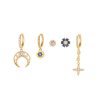 Ladies Fashion Molan Zircon Earrings Set