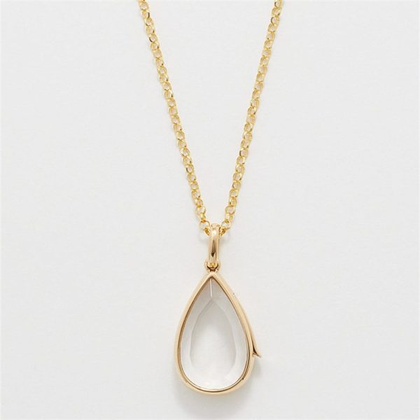 Ocean Heart Can Open Necklace Water Drop Pendant Niche Cute Small Item