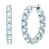 Full Diamond Moissanite Light Luxury Earrings Sterling Silver Fashion Luxury High Sense Ear Ring
