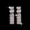 4 Pieces Rhinestones Necklace Set With Earrings Ring And Bracelet Fashion Jewelry For Women