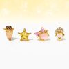 Women's Fashion Color Zircon Earring Set