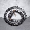 Ethnic Style Black Hair Crystal Mixed Handmade Texture Bracelet