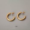 European And American Simple Atmospheric Circle Stud Earrings
