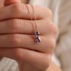 Sweet Fashion Fashionmonger Adorable Pet Kitty Gem Pendant Clavicle Chain