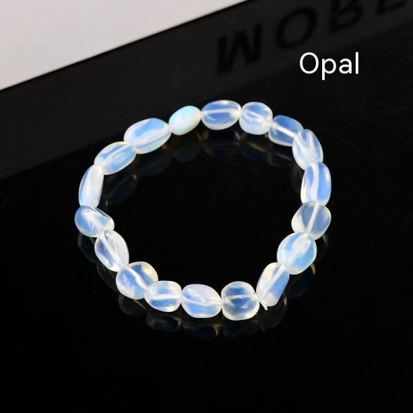 Natural Crystal Stone Rolling Stone Bracelet