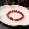 Red Agate Guanyin Bracelet Edge Rosary