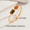 Bracelet Geometric Inlaid Gem Opening