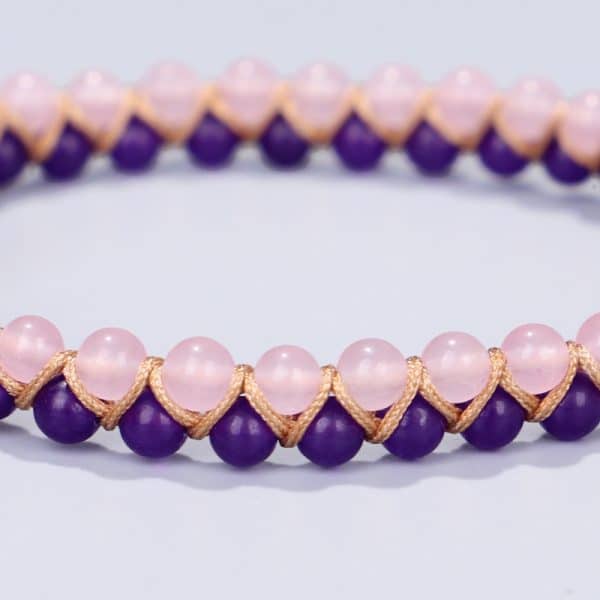 Double stone bead bracelet