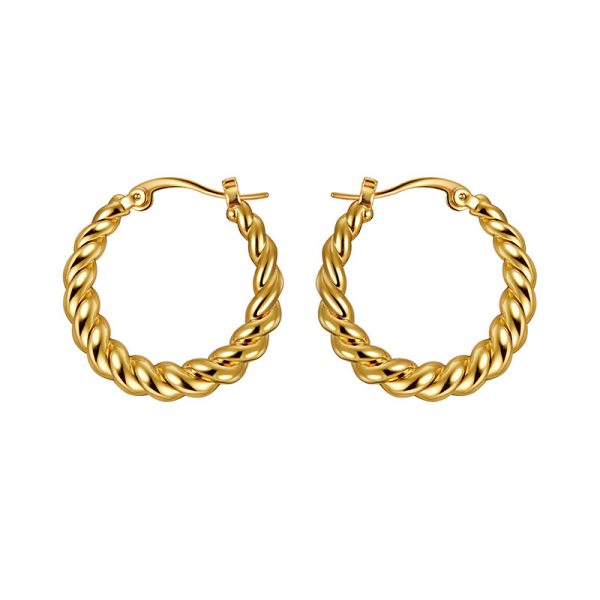 Versatile Circle French Vintage Twist Earrings
