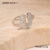 European And American Design Geometric Hammer Pattern Niche Temperament Open Ring