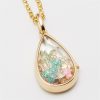 Ocean Heart Can Open Necklace Water Drop Pendant Niche Cute Small Item