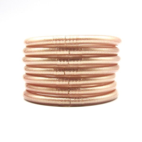 PVC Silica Gel Tube Gold Powder Bracelet