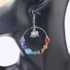 Natural stone bead earrings