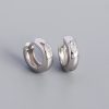 Geometric Circle Horse Eye Zircon Stud Earrings