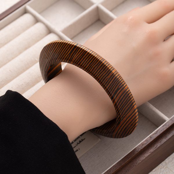 New Chinese Retro Ethnic Style Wooden Art Bracelet