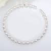 Bridal bridal accessories 8MM handmade pearls, Rhinestone necklaces, necklaces, bracelets, earrings, three sets of suits