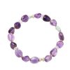 Chinese Double Circle Crystal Purple Bracelet