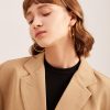 French minimalist circle ear buckle
