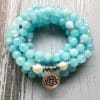 8mm frosted Amazon Stone Bracelet