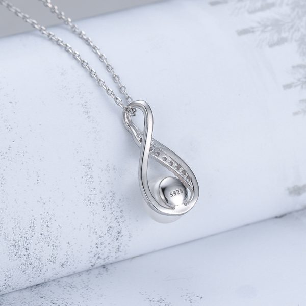 Silver Drop-shaped Pearl Set Fashion Creative Jewelry DIY