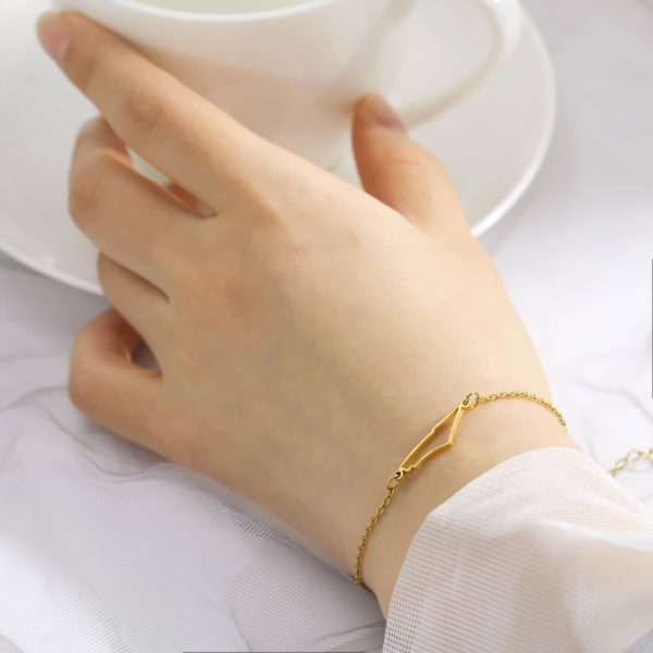 Irregular Hollow Mountain Pendant Bracelet Girls Temperament Jewelry
