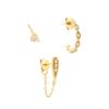 41bd368e-7d64-4d75-a3ef-845ba7c7cbc4.jpg Women's Fashion Simple Diamond-set Brass Stacking Earrings Set