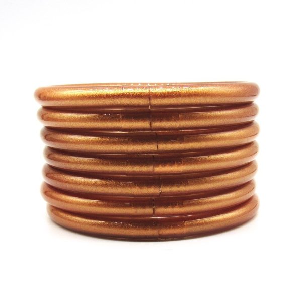 PVC Silica Gel Tube Gold Powder Bracelet