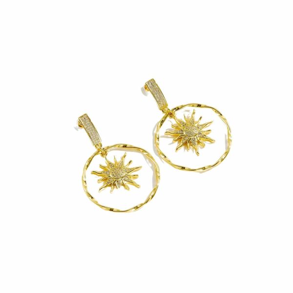 Fashion Premium Design Sense Earrings Circle Pendant Earrings