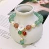 New Green Strawberry Quartz Handmade Beaded Bracelet