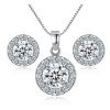 Zircon Necklace Earring Set
