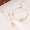 Women's Hetian Jade Safety Buckle Bracelet