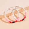 Bohemian  Color Circle Pottery Clay Earrings Handmade Soft Pottery Earrings Cross-border Hot Sale Earrings