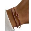 Valentine's Day Knot Snake Stainless Steel Knot Couple Bracelet