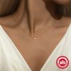 Simple S925 Loving Heart In Sterling Silver Personalized Three-dimensional Necklace