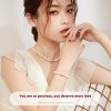Natural Freshwater Pearl Necklace Suit Green Jade