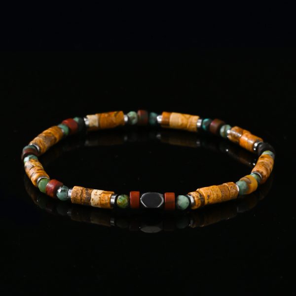 Natural Semi-precious Stone Beads String Men's Bracelet